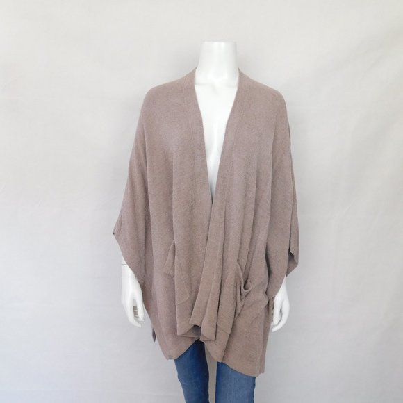 Barefoot Dreams Sweaters - Barefoot Dream Tan CozyChic Lite Wrap Shawl OS